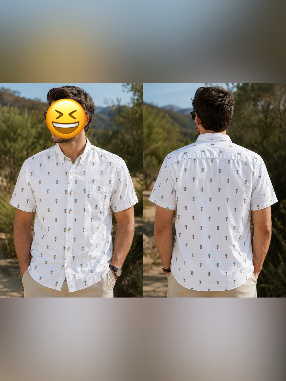 🍍 MICHAEL BRANDON “GOOD VIBES ONLY” Pineapple Shirt 🍍